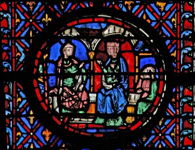 Janela w12 o sumo sacerdote louvando Judith Judith XV 9-12 de French School