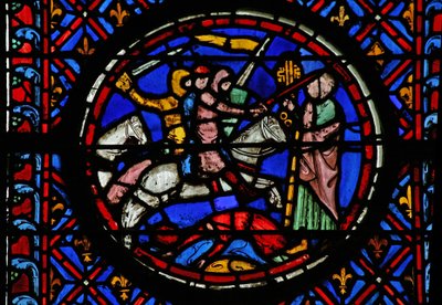 Window w12 the People capitulate - eles oferecem as chaves da cidade Judith III 9-17 de French School