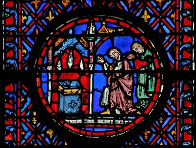 Janela w12 as pessoas choram sobre a morte de Judith. Judite XVI 29 de French School