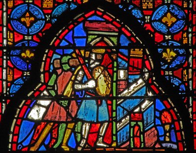 Window w15 Holy Relics: Heráclio aproveita a capital persa de French School