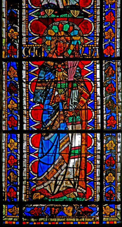 Janela w202 retratando St Cecilia de French School