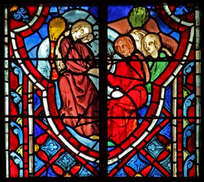Window w5 Jephthahs filha chorando na montanha. Juízes XI 38 de French School