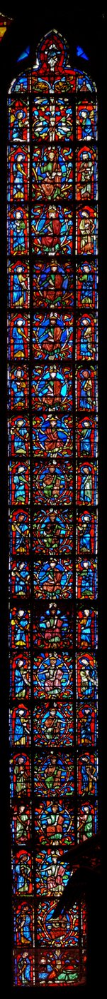 Janela w6 a árvore de Jesse de French School