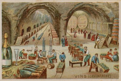 Vinhos (champanhe) de French School