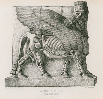 Touro voado, de Khorsabad, Louvre de French School