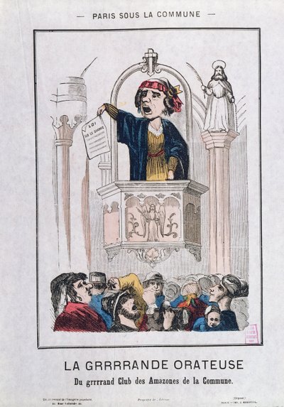 Clube das Mulheres durante a Comuna de 1871 de French School