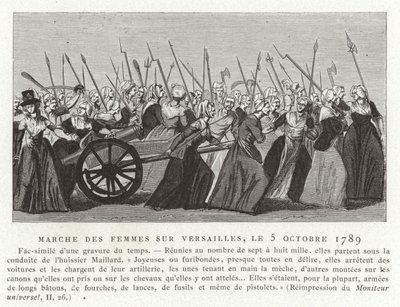 Marcha das mulheres em Versalhes, Revolução Francesa, 5 de outubro de 1789 de French School