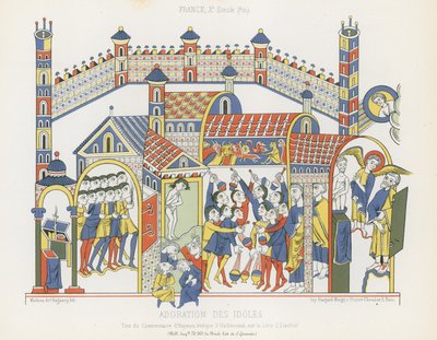 Adoração de ídolos de French School