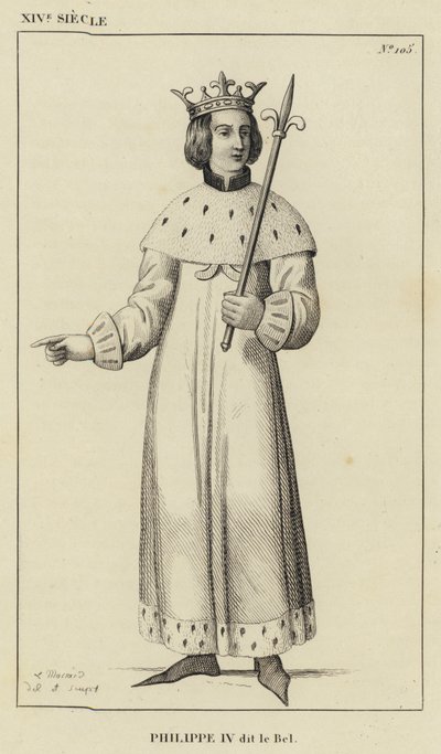 Século XIV, Filipe IV, a Feira (gravura) de French School