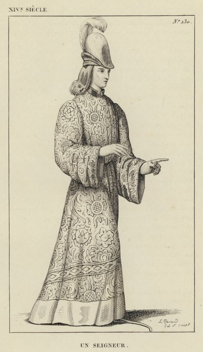 Século XIV, Um só Senhor (gravura) de French School