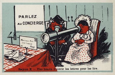 Raios X - não há necessidade de abrir cartas para lê-los mais de French School