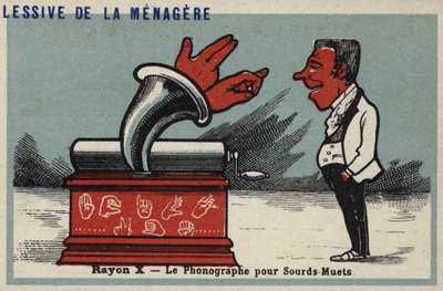Raios X - fonógrafo para surdos-mudos de French School