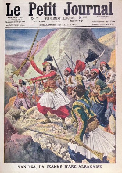 Yanitza, a albanesa Joana d&39;Arc, de Le Petit Journal, 28 de maio de 1911 de French School