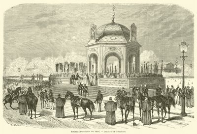 Yordann, Benediction des eaux (gravura) de French School