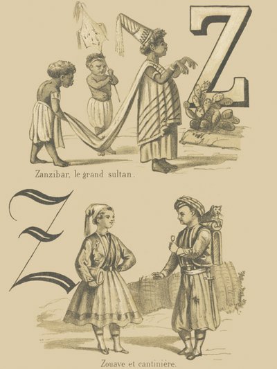 Z: Zanzibar, o grande sultão - Zuave e cantiniere de French School