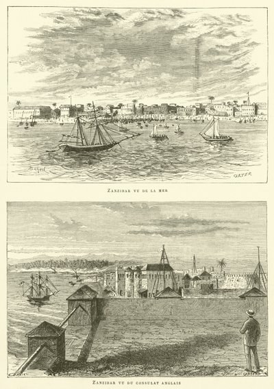 Zanzibar (gravura) de French School