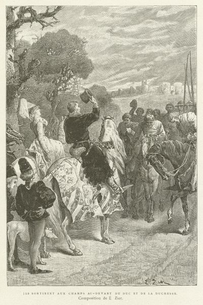 eles foram para os campos antes do Duque e da Duquesa de French School