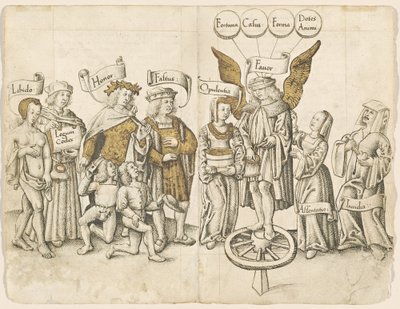 Um Diálogo sobre o Favor Humano (reto) [fol. 15 verso / 16 frente] de French early 16th Century