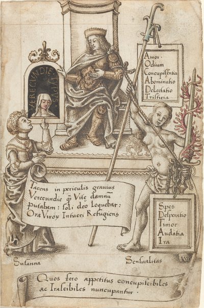 "Tenha sempre as roupas de cama dobradas" [fol. 41 reto] de French early 16th Century