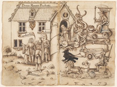 "Não volte atrás quando chegar ao fim" [fol. 26 verso / 27 frente] de French early 16th Century