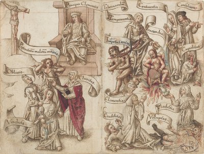 "Obliterar o rastro do pote nas cinzas" [fol. 32 verso / 33 frente] de French early 16th Century