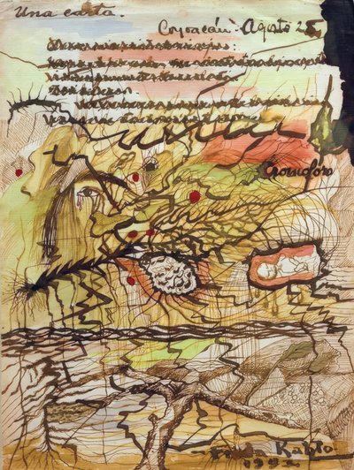 Uma carta de Frida Kahlo