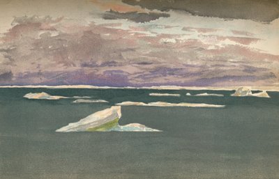 À margem do gelo - tempestade de recolhimento, 14 de setembro de 1893, 1897 de Fridtjof Nansen