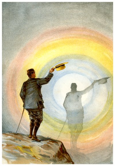 O espectro e o arco-íris circular, 1898. de Friedrich Arnold Brockhaus
