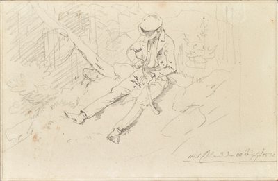 Jovem com boné com picos de Friedrich August Mathias Gauermann