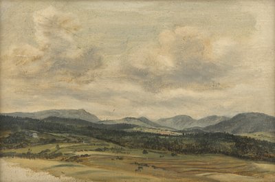 Panorama pré-alpino de Friedrich August Mathias Gauermann