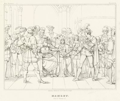 Hamlet, Acto V, Cena 2 (gravura) de Friedrich August Moritz Retzsch