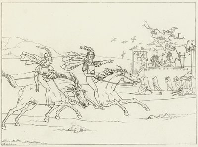 Ilustração para o Fausto de Goethe de Friedrich August Moritz Retzsch