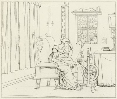 Ilustração para o Fausto de Goethe de Friedrich August Moritz Retzsch