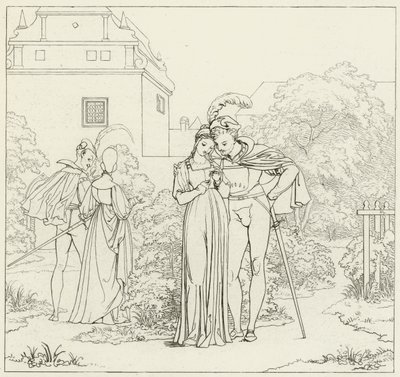 Ilustração para o Fausto de Goethe de Friedrich August Moritz Retzsch