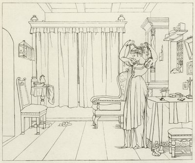 Ilustração para o Fausto de Goethe de Friedrich August Moritz Retzsch