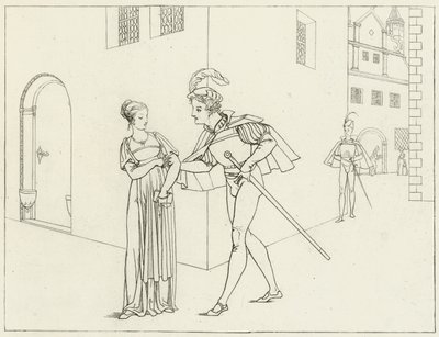 Ilustração para o Fausto de Goethe de Friedrich August Moritz Retzsch