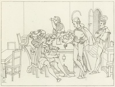 Ilustração para o Fausto de Goethe de Friedrich August Moritz Retzsch