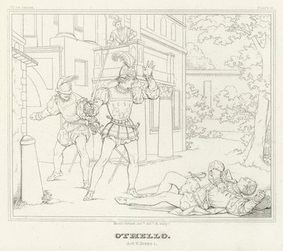 Othello, Acto V, Cena 1 (gravação) de Friedrich August Moritz Retzsch