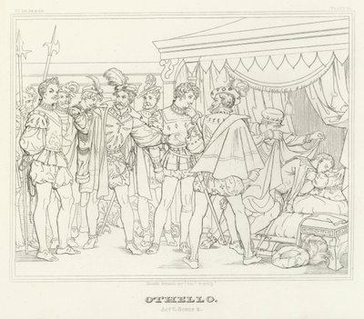 Othello, Acto V, Cena 2 (gravação) de Friedrich August Moritz Retzsch