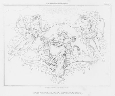 Shakespeares Apotheosis (gravura) de Friedrich August Moritz Retzsch