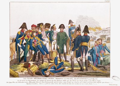 A morte do marechal Duroc na batalha de Bautzen, 22 de maio de 1813 de Friedrich Campe