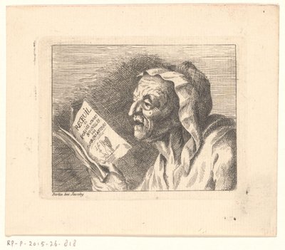 Busto de uma velha com um songbook nas mãos de Friedrich Christian Gottlieb Geyser (possibly)