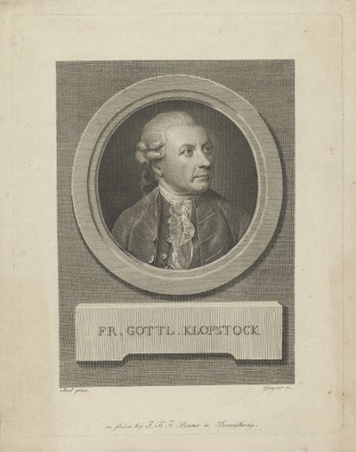 Retrato de Friedrich Gottlieb Klopstock 1724-1803, c. 1790. de Friedrich Christian Gottlieb Geyser