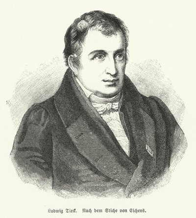 Ludwig Tieck, poeta e crítico alemão (litho) de Friedrich Eduard Eichens