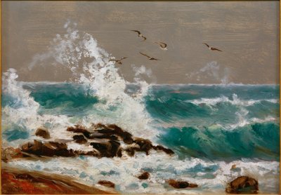 Surfe com Vento Leste em Arran de Friedrich Ernst Morgenstern