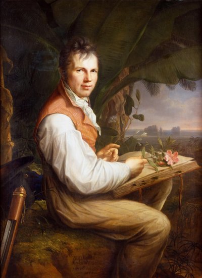 Retrato de Alexander von Humboldt 1769-1859, 1806. de Friedrich Georg Weitsch