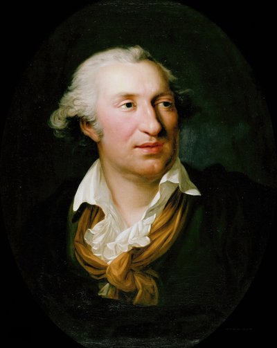 Retrato de Johann Gottfried Schadow 1764-1850, 1795. de Friedrich Georg Weitsch