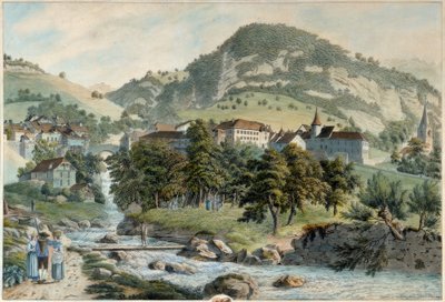 A aldeia de Montreux de Friedrich Georg Wexelberg