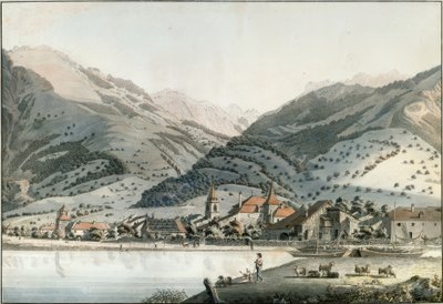 A cidade de Villeneuve de Friedrich Georg Wexelberg