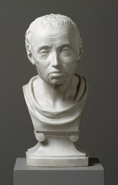 Retrato de Emmanuel Kant (1724-1804), 1801 (mármore) de Friedrich Hagemann